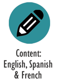 Content: English, Spanish & French